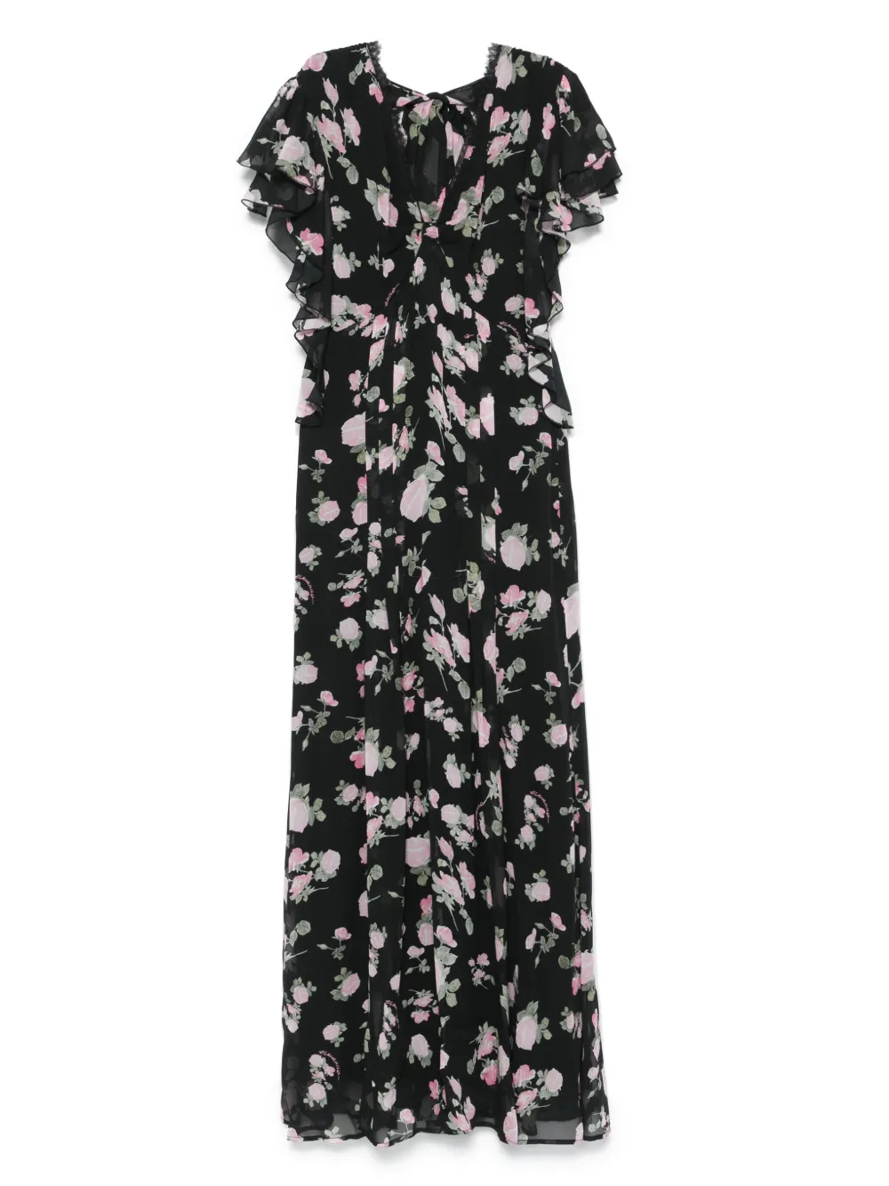 ERMANNO FIRENZE  Kleid mit Blumen-Print | Schwarz | Image 1