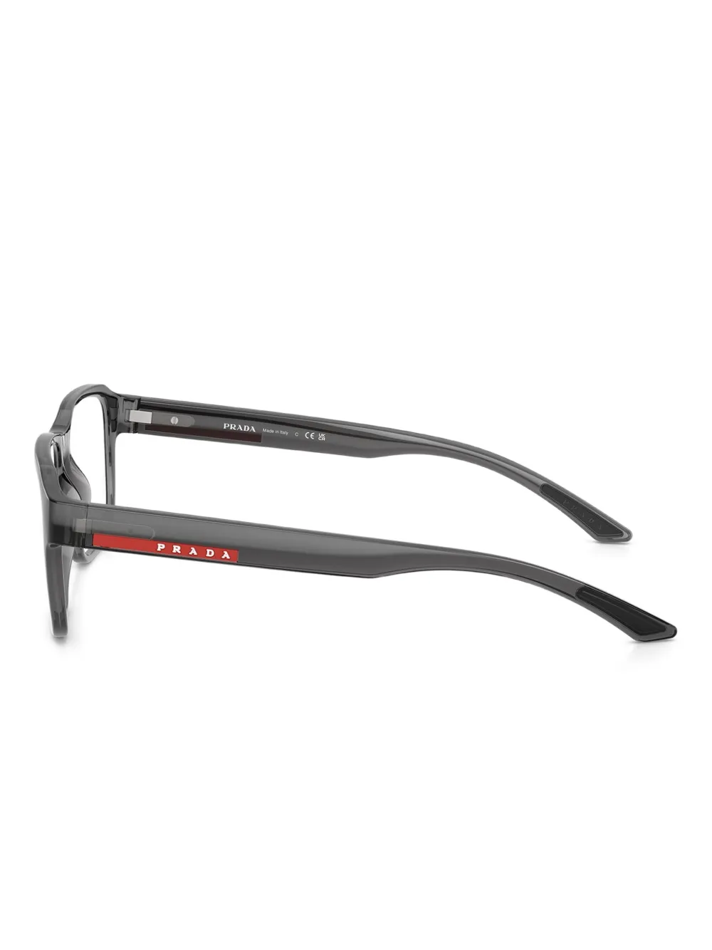  Prada Linea Rossa Square-frame Glasses - Grey 
