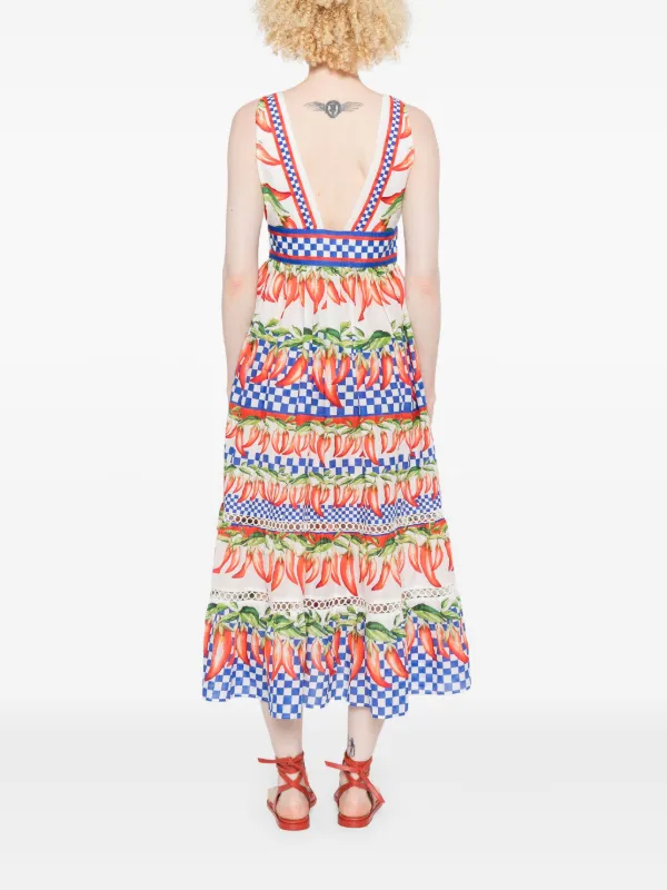 farm rio ainika maxi dress FARM Rio Ainika Pineapple Ikat Maxi Dress