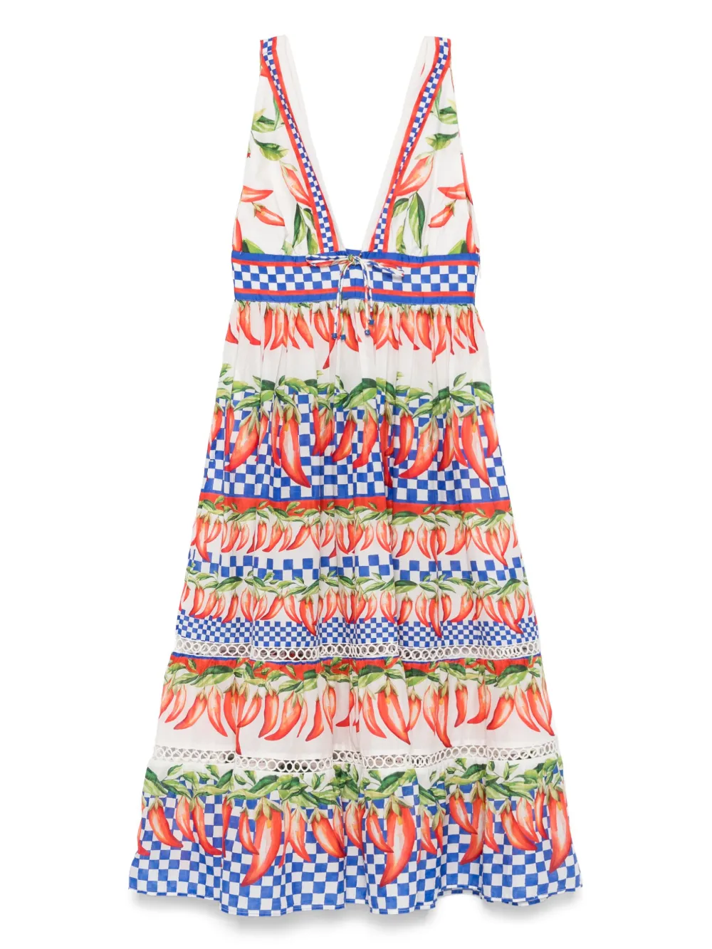 FARM Rio Ainika midi dress - ホワイト FARM Rio Ainika midi dress - ホワイト