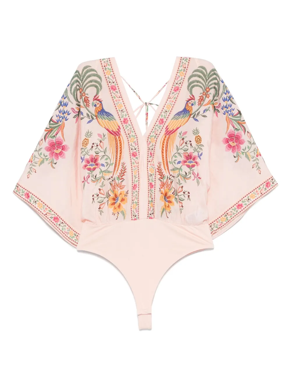 FARM Rio embroidered bodysuit - ピンク FARM Rio embroidered bodysuit - ピンク
