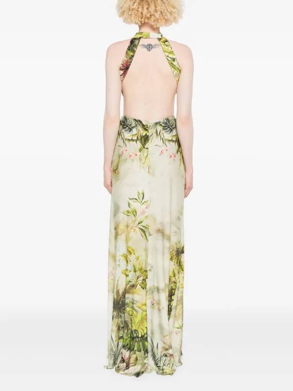 chinese dress ladies Consuela Sleeveless Maxi in Leaf Print – Maggy London