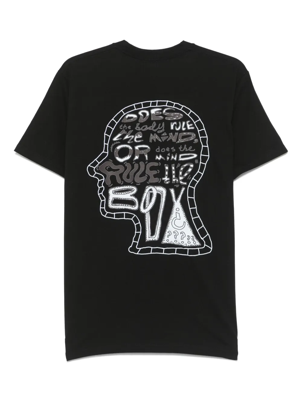 OVER OVER Katoenen T-shirt - Zwart