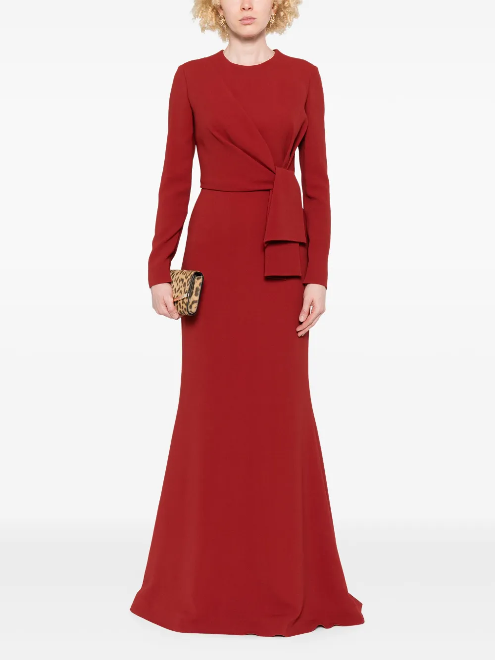 Elie Saab Jurk met lange mouwen - Rood