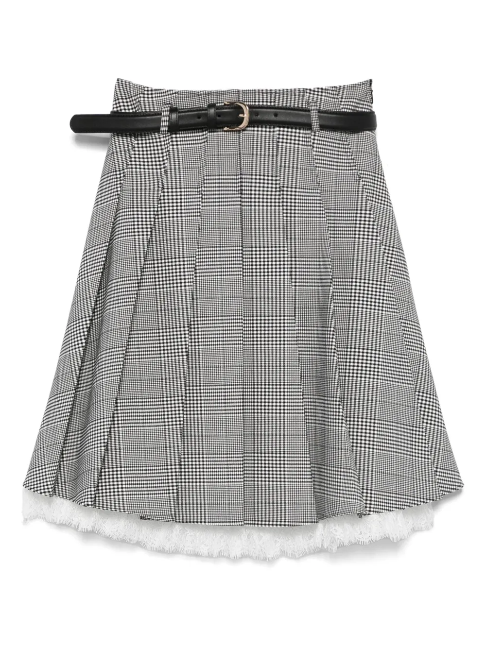 Self-Portrait Prince of Wales-check skirt | noir | Image 1