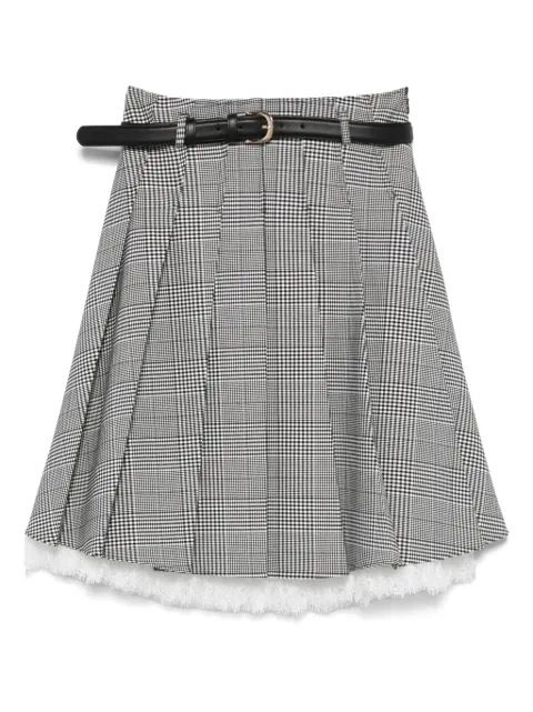 Self-Portrait Prince of Wales-check skirt