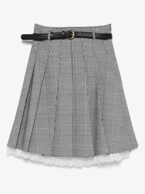 Self-Portrait Prince of Wales-check skirt