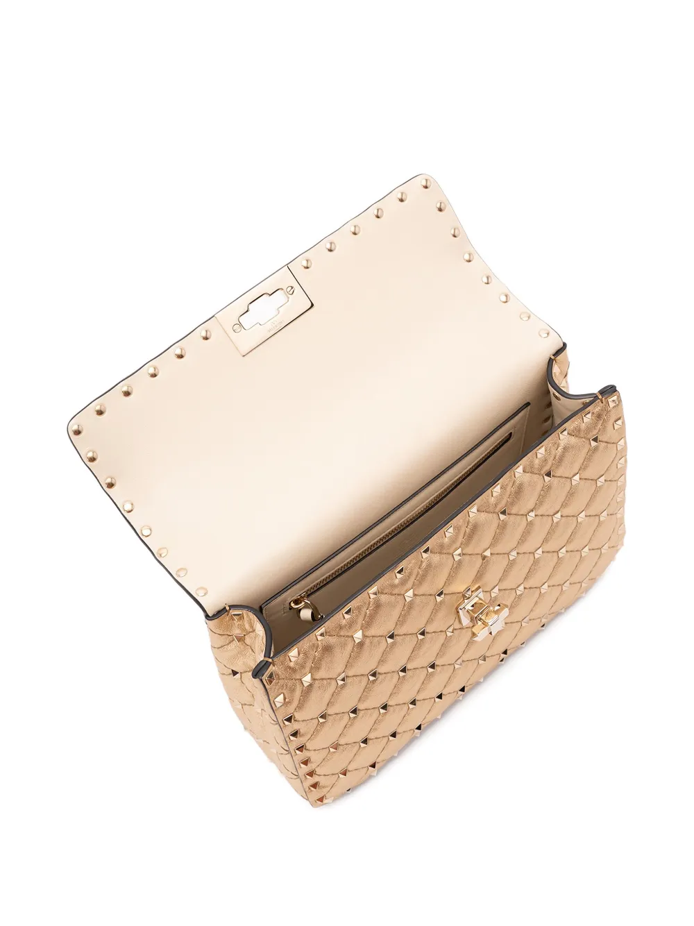 Valentino Garavani Rockstud Spike schoudertas Beige