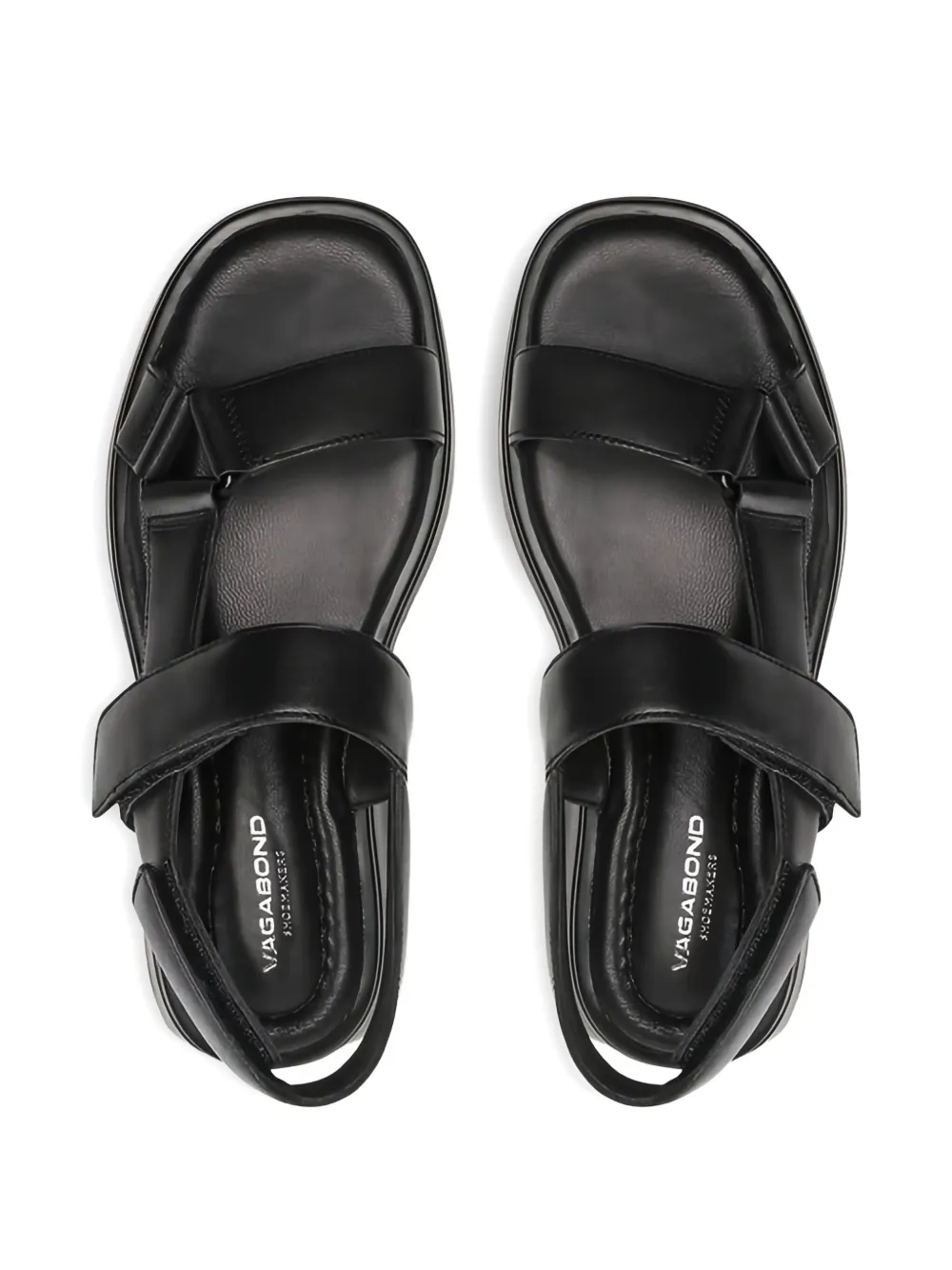 VAGABOND Courtney platform leather sandals Black