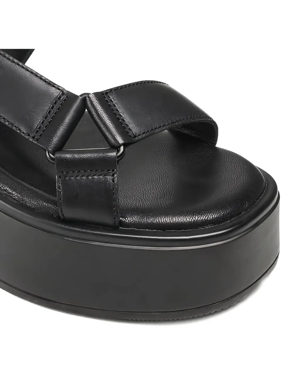 VAGABOND Courtney platform leather sandals Black
