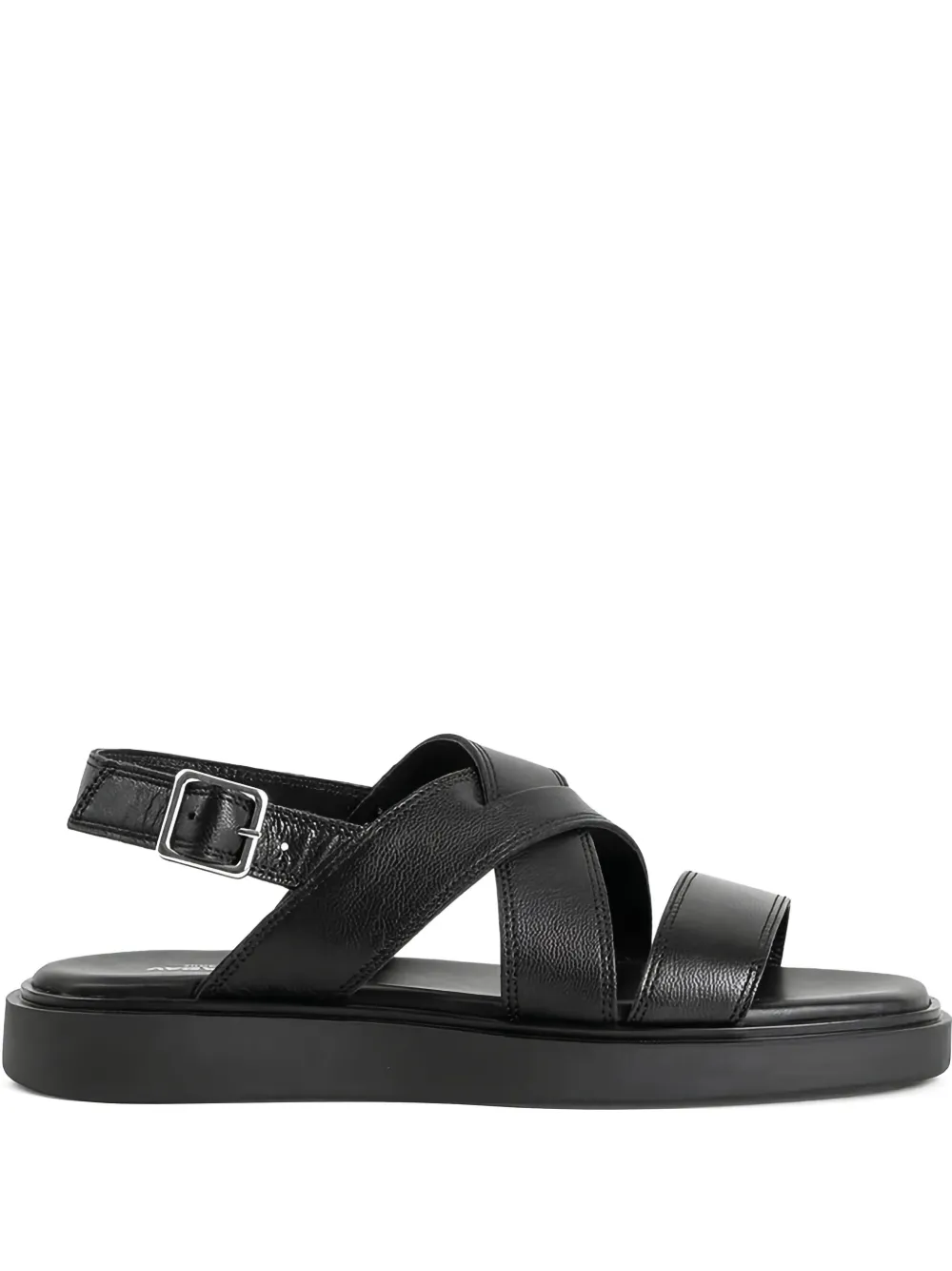 VAGABOND crossover leather sandals - Black