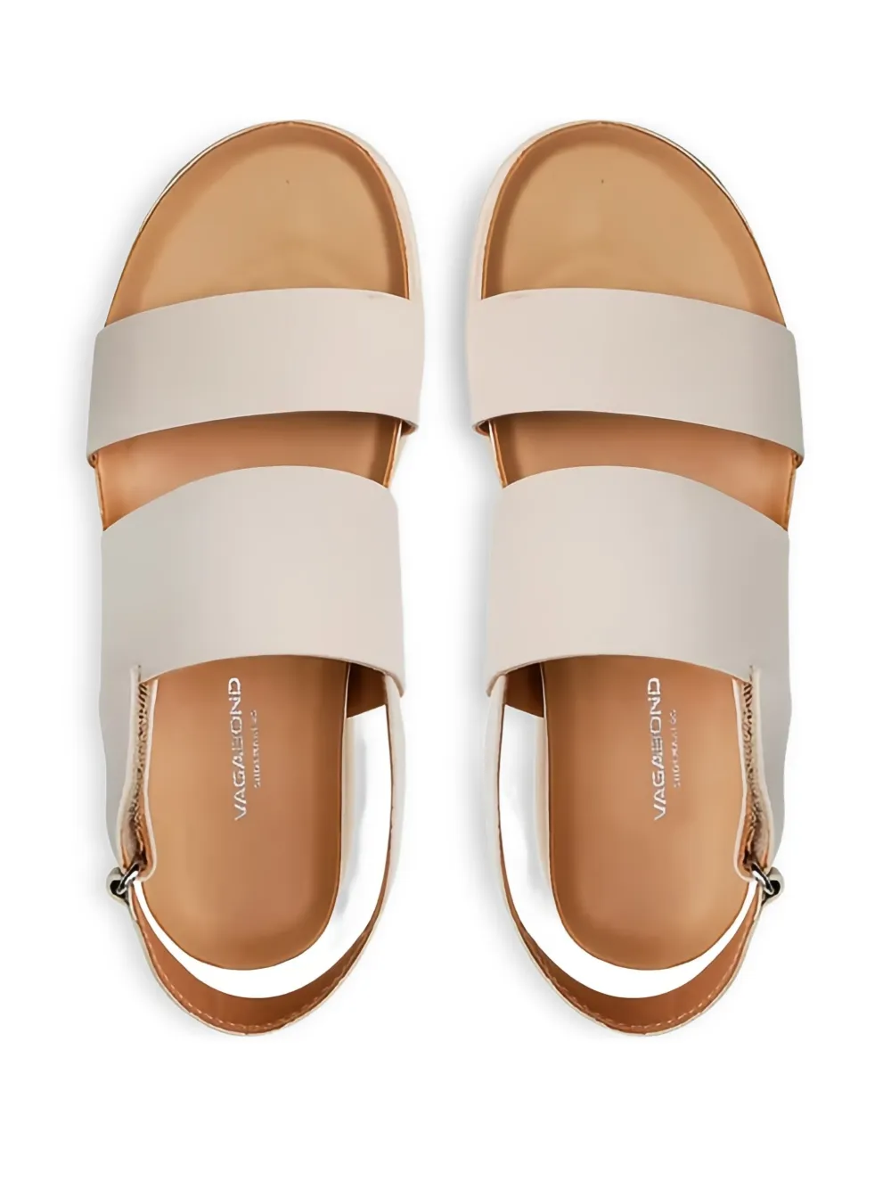 VAGABOND Erin double-strap platform sandals Neutrals