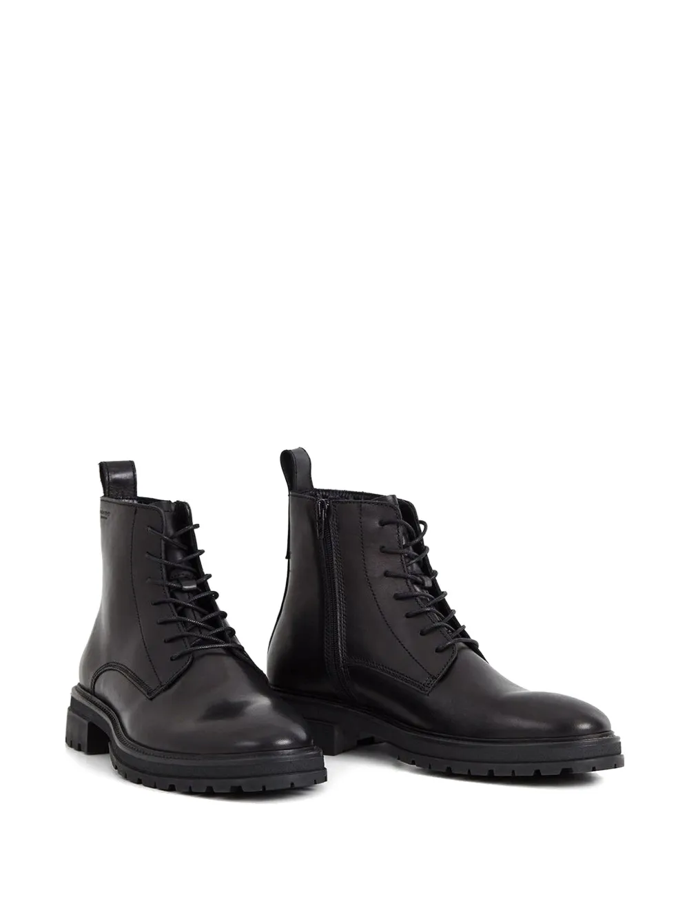 VAGABOND Johnny 2.0 lace-up zip combat boots Black