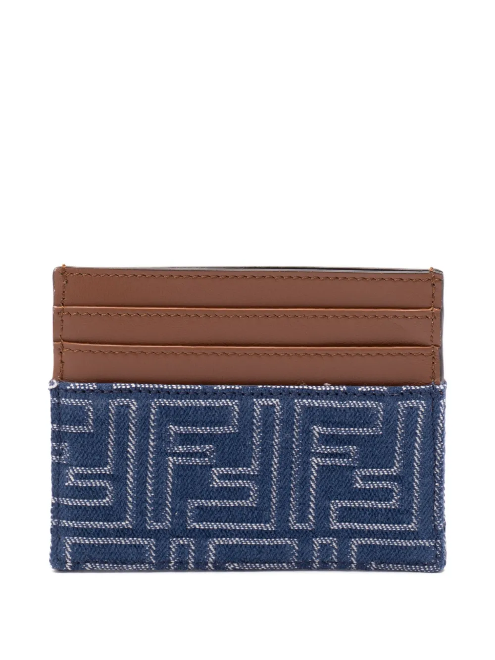 FENDI FF denim pasjeshouder Blauw