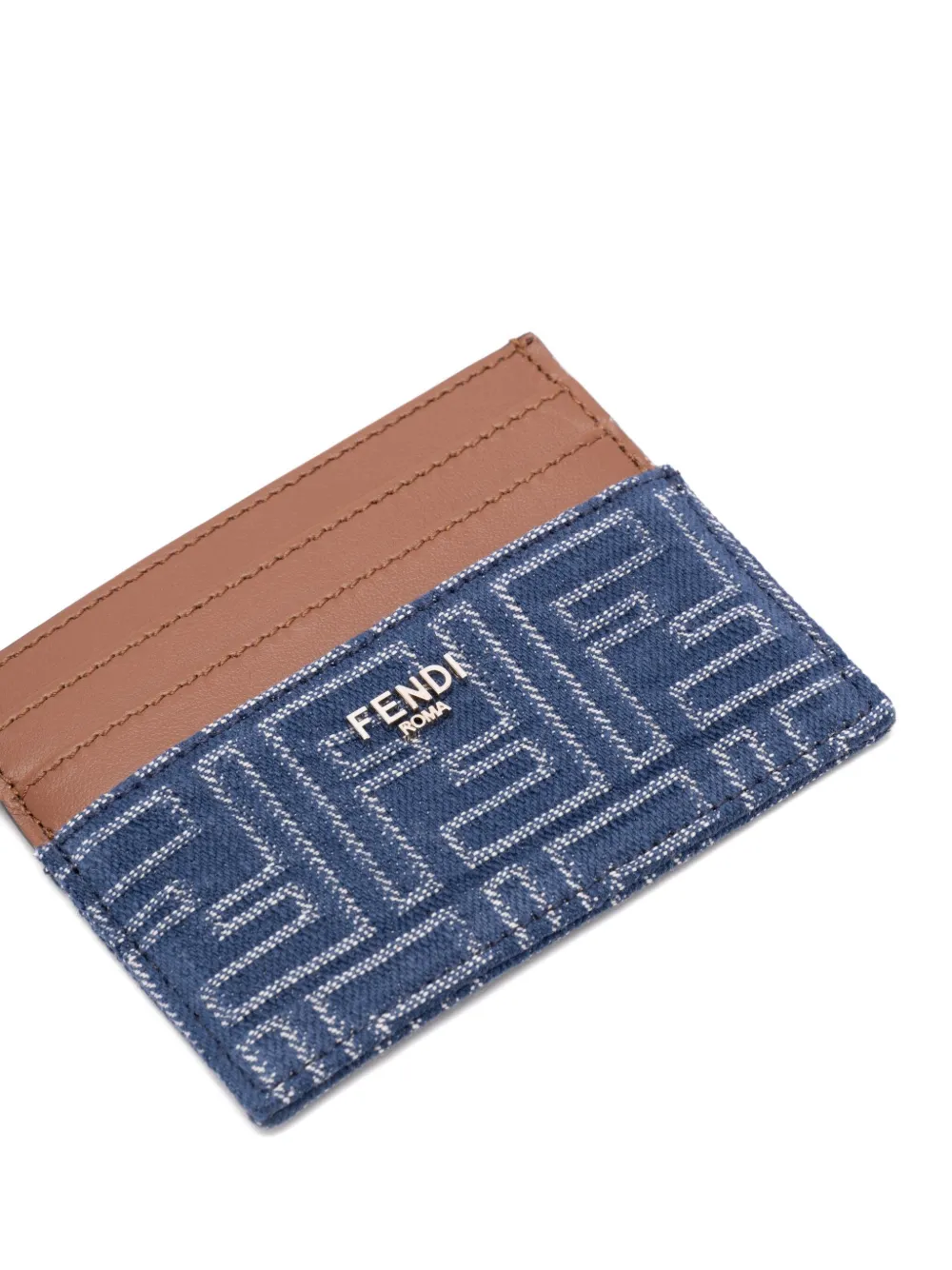 FENDI FF denim pasjeshouder Blauw