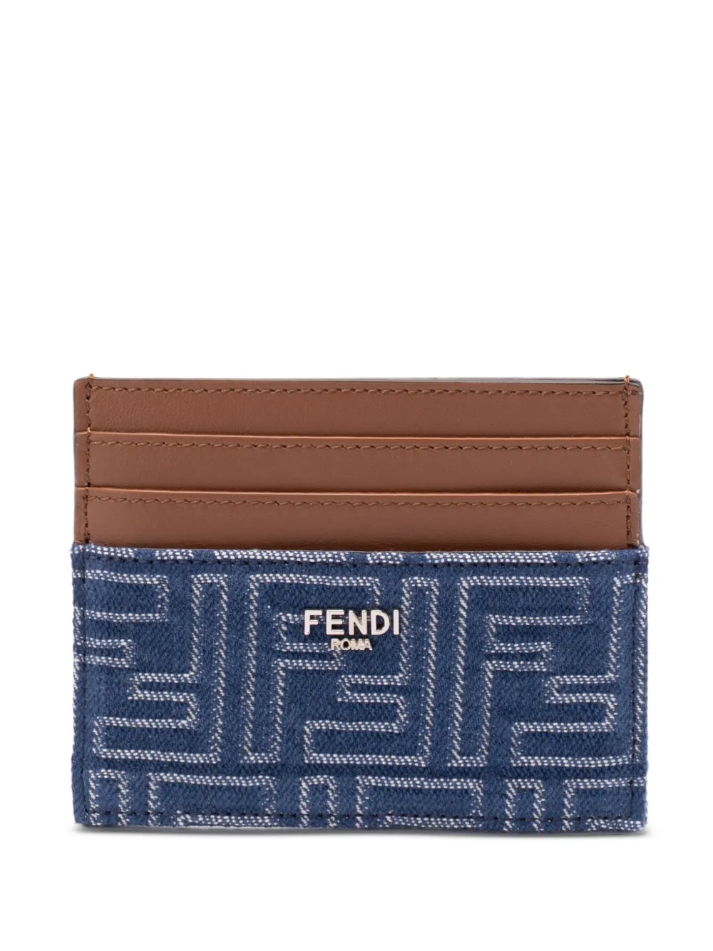 FENDI FF denim pasjeshouder Blauw