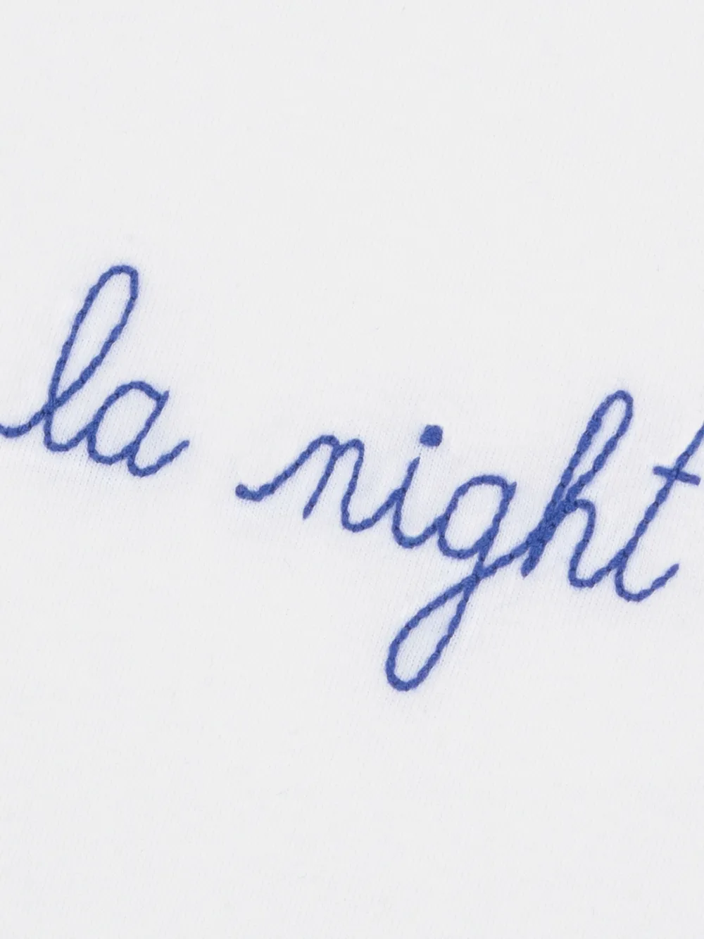 Maison Labiche T-shirt met borduurwerk - Wit