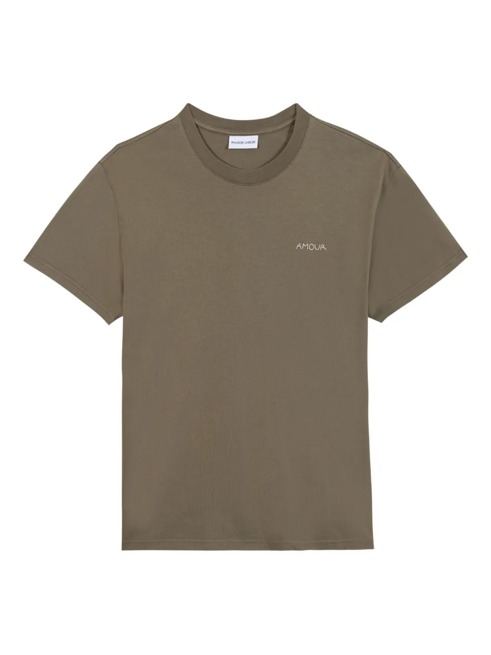 amour-embroidered T-shirt