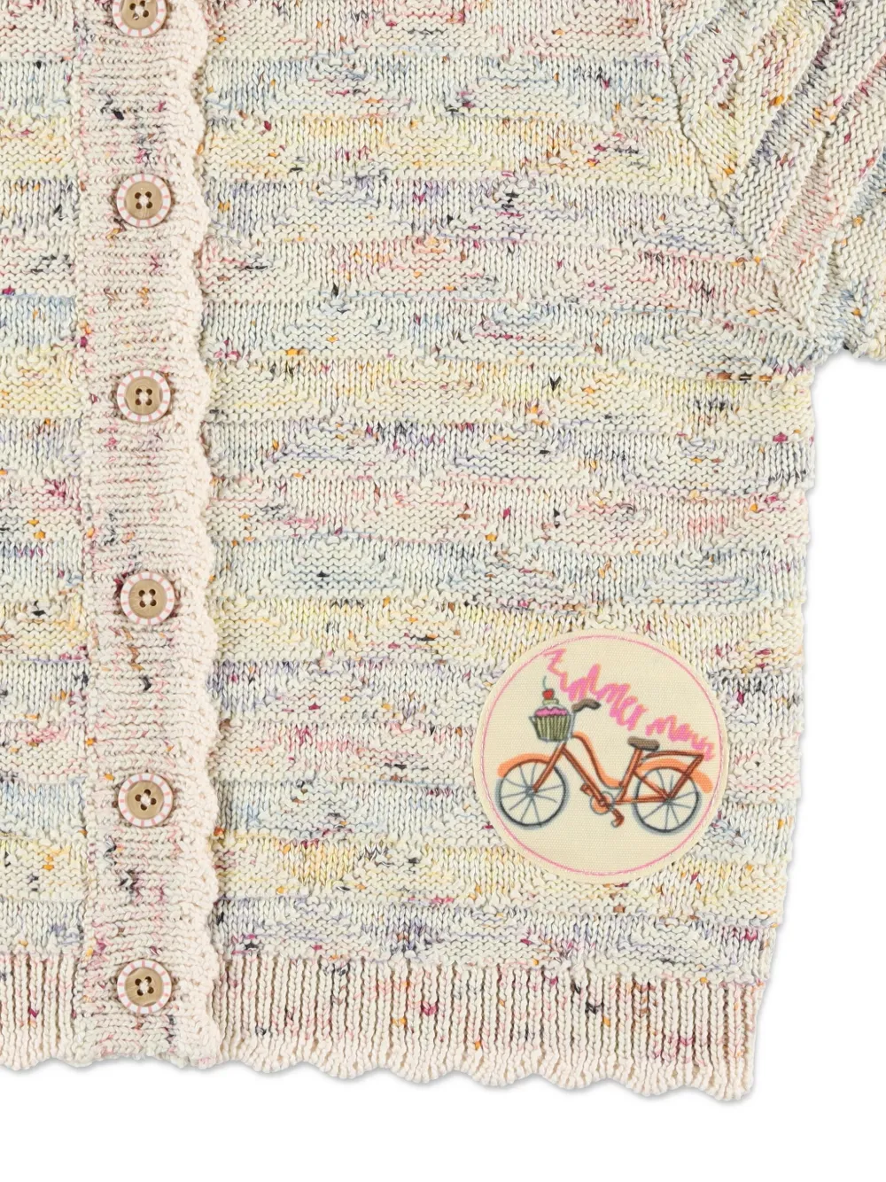 ZIMMERMANN Kids Vest met korte mouwen en textuur Beige