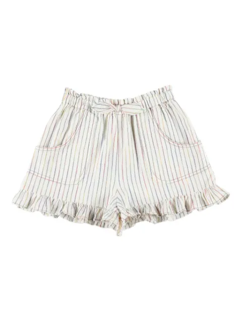 ZIMMERMANN Kids Rhiannon ruffled striped shorts