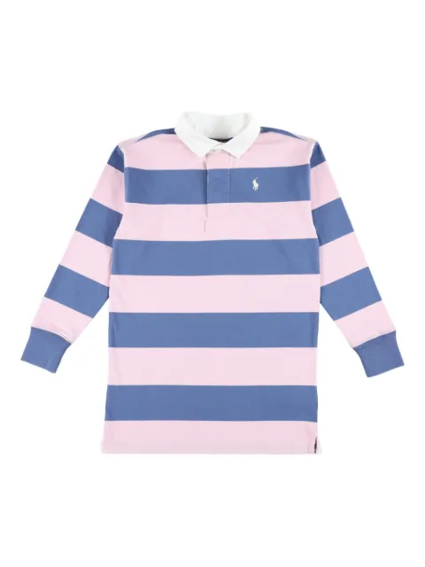 POLO RALPH LAUREN KIDS striped long-sleeve polo dress