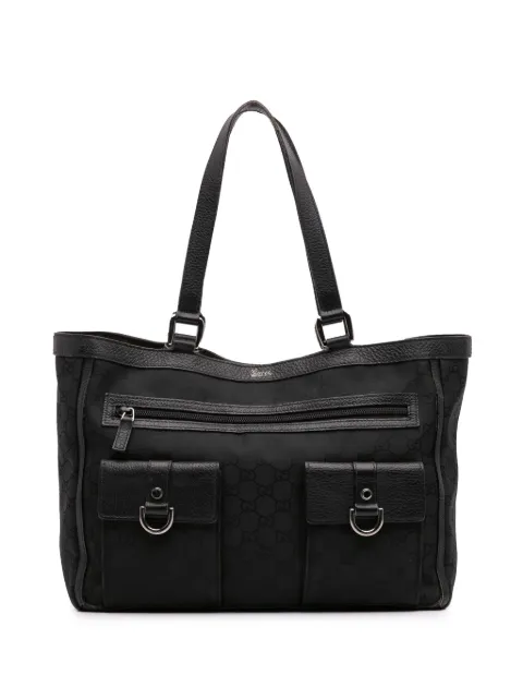 Gucci Pre-Owned 2016-2024 GG Canvas Abbey D Ring Pocket tote bag