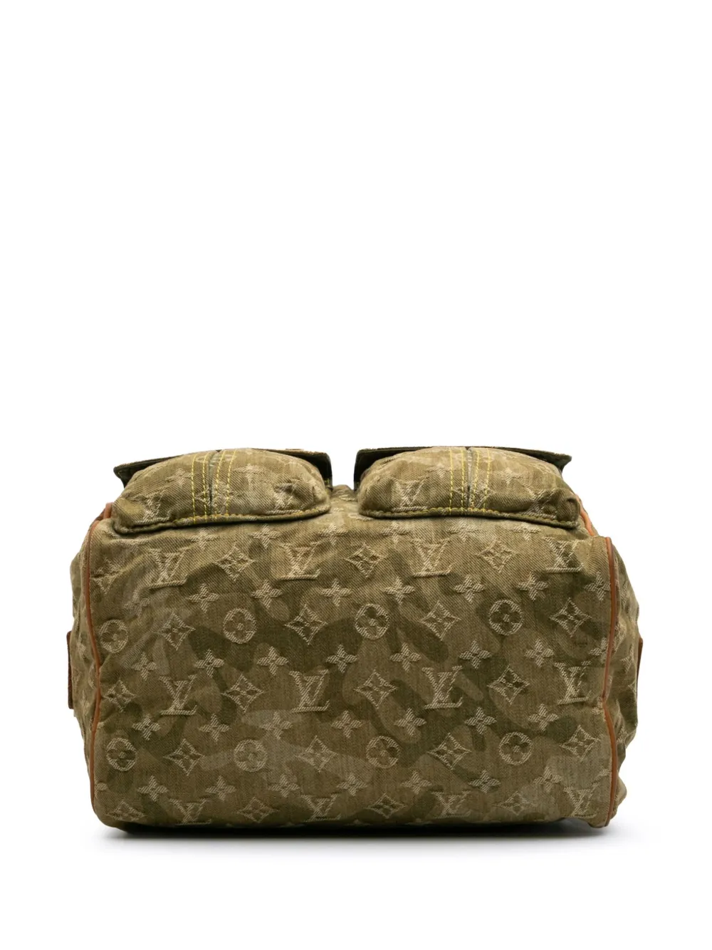 Pre-owned Louis Vuitton 1998 Takashi Murakami Monogramouflage Denim Jasmine Handbag