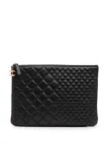 CHANEL Pre-Owned 2016-2017 Medium Bi Quilted Lambskin Cosmetic Case clutch bag - Black