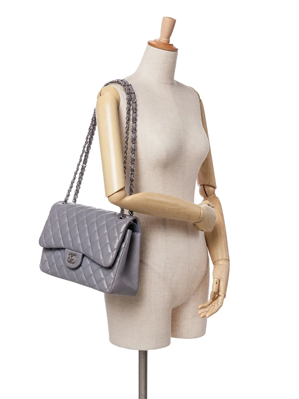 CHANEL Pre-Owned 2012 Jumbo Classic Lambskin Double Flap shoulder bag | Pre-Owned | Image 2