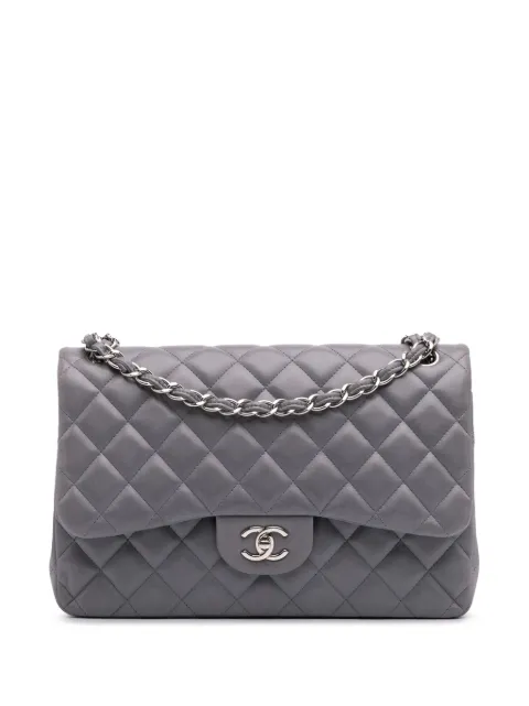 CHANEL Pre-Owned 2012 Jumbo Classic Lambskin Double Flap shoulder bag