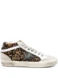 Golden Goose Mid Star leopard-print sneakers - Grey