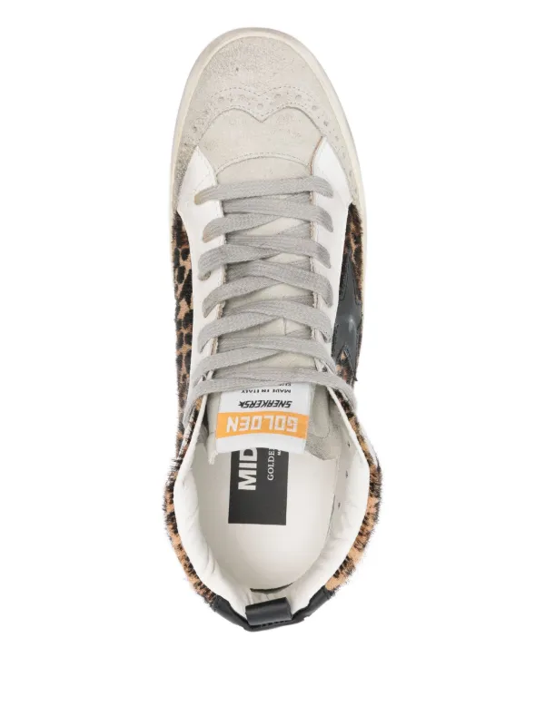GOLDEN  ゴールデングース MID STAR レオパード Golden Goose Mid Star レオパード スニーカー | グレー | FARFETCH JP