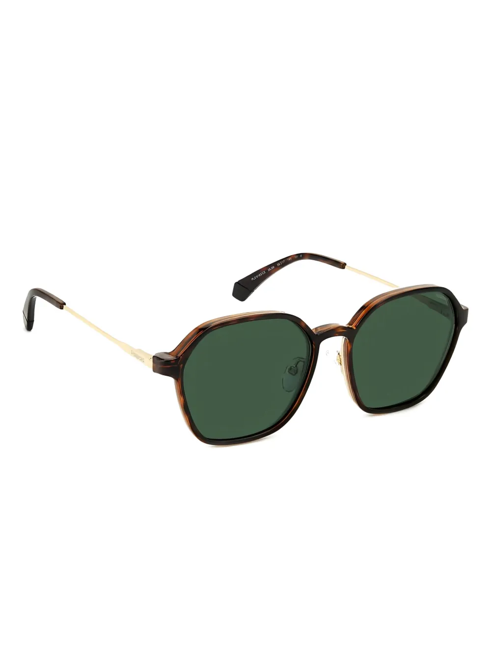 Polaroid geometric-frame clip-on sunglasses - Bruin