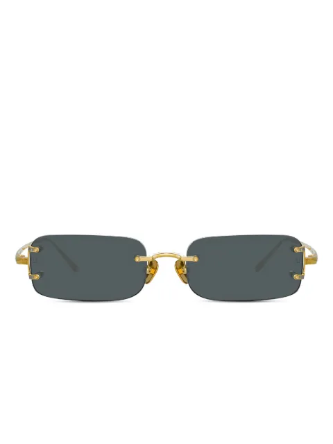 Linda Farrow Taylor rimless rectangle-frame sunglasses