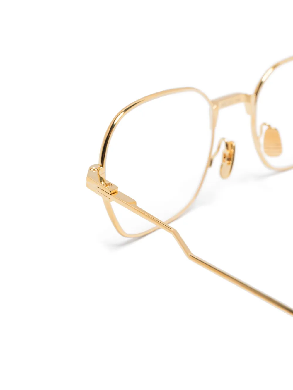 Thom Browne Eyewear Bril met vierkant montuur Goud
