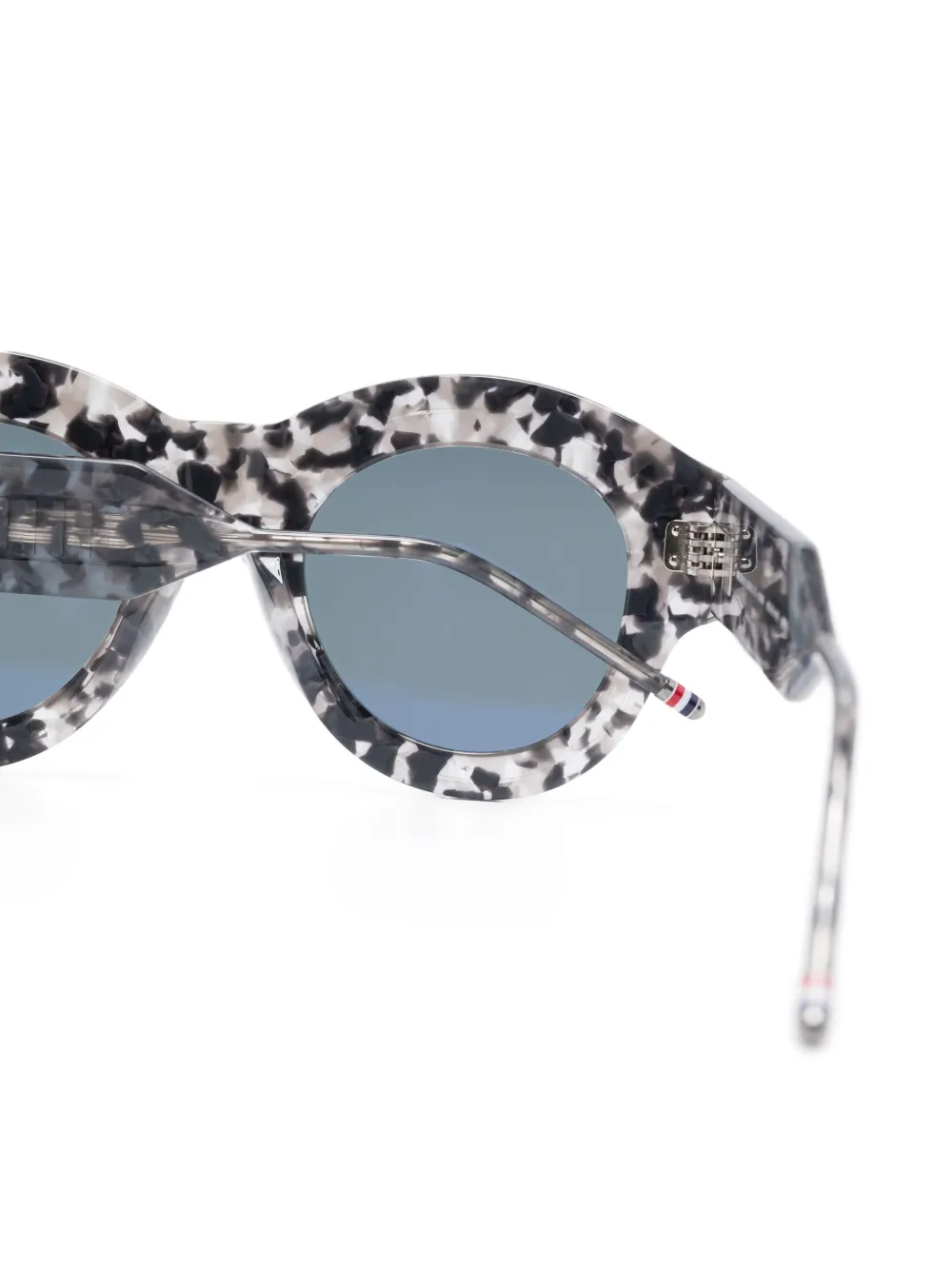 Thom Browne Eyewear Zonnebril met rond montuur Grijs