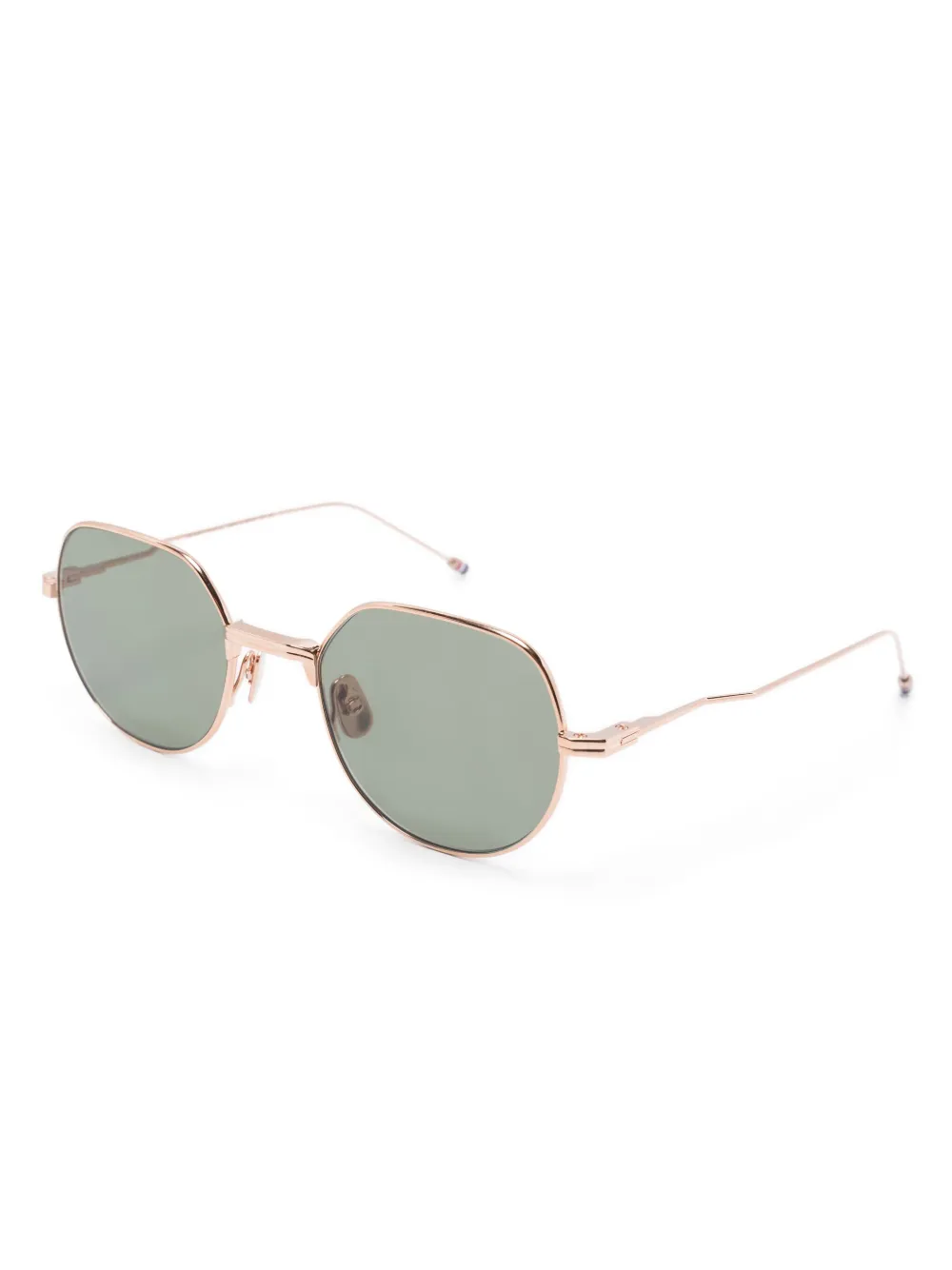 Thom Browne Eyewear Zonnebril met rond montuur - Goud