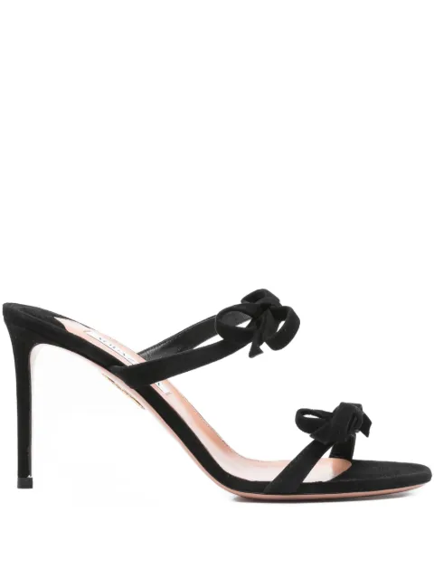 Aquazzura 100mm Soave bow-embellished stiletto sandals