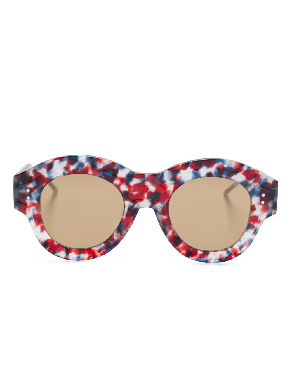 Thom Browne Eyewear lentes de sol con armazón redonda | rojo | Image 1