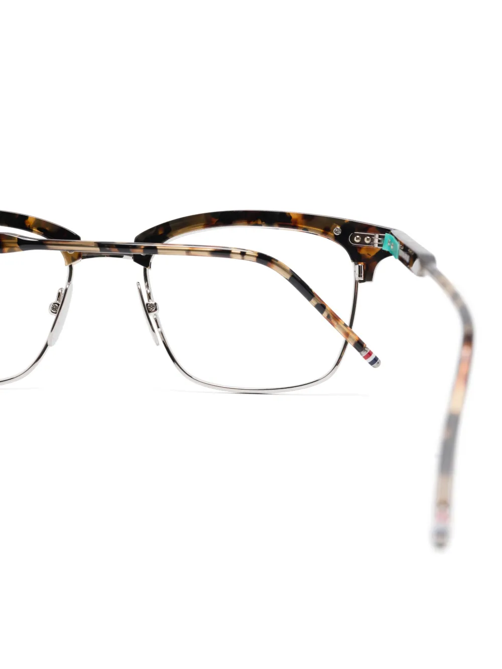 Thom Browne Eyewear Bril met vierkant montuur Bruin