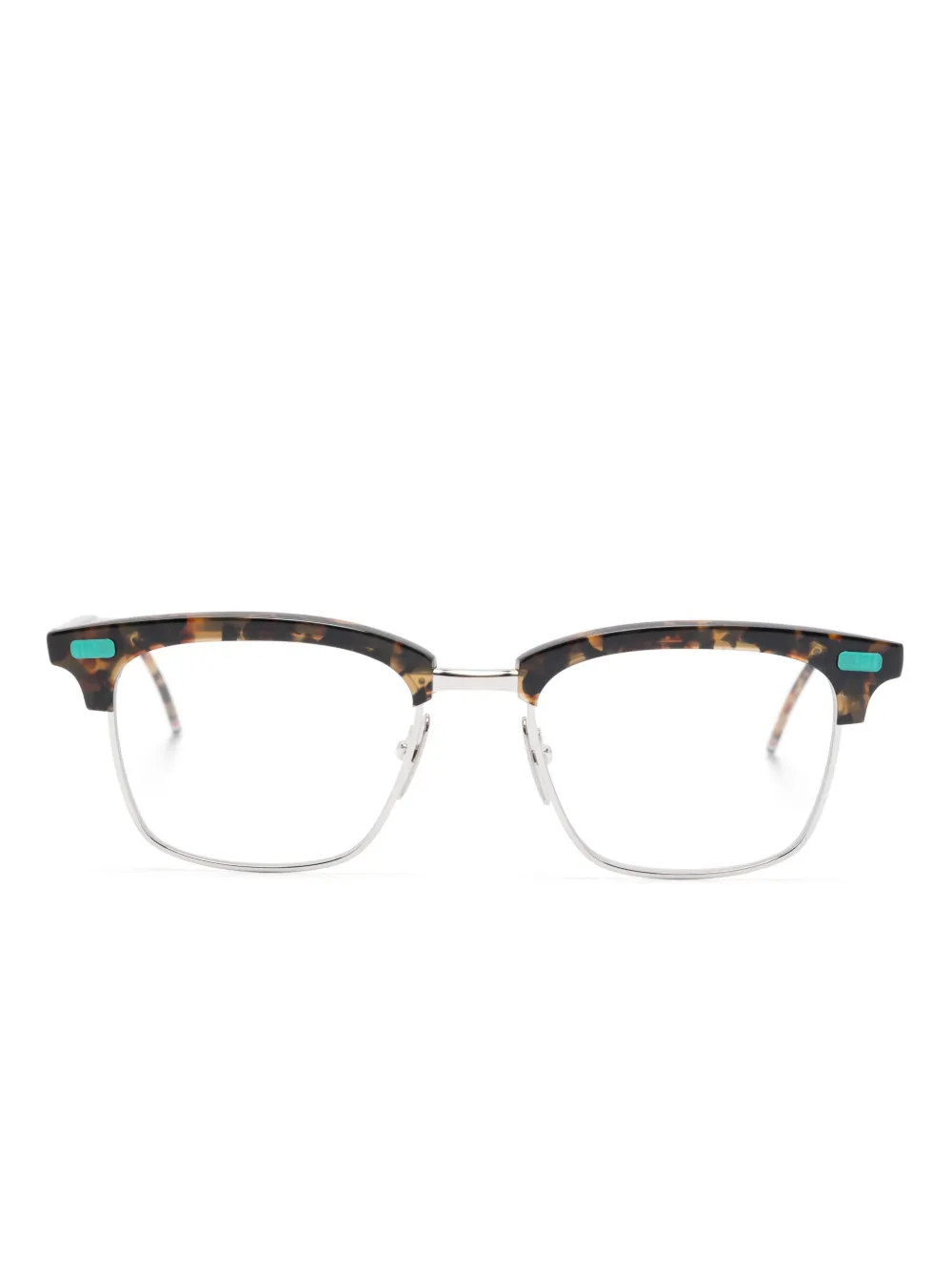 Thom Browne Eyewear square-frame glasses | Brown | Image 1