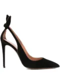Aquazzura 120mm Bow Tie pumps - Brown