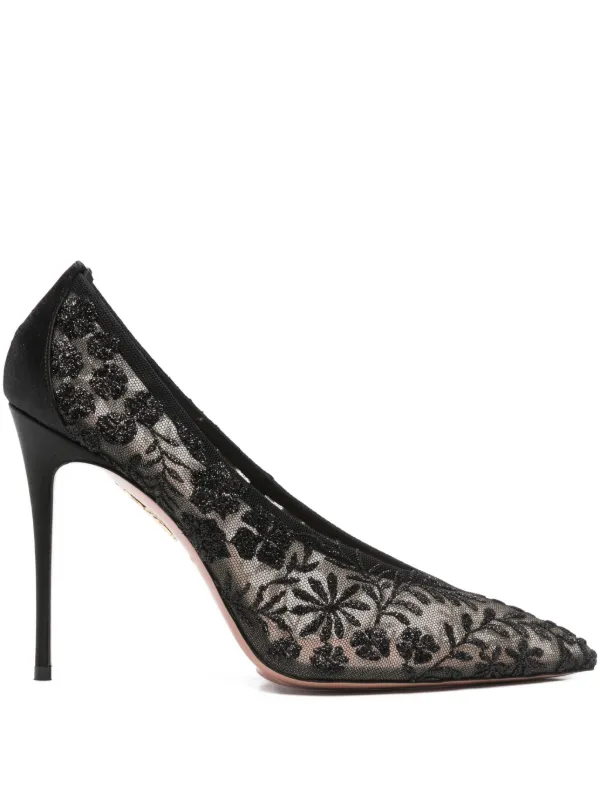 Aquazzura Mon Amour Pumps in Black