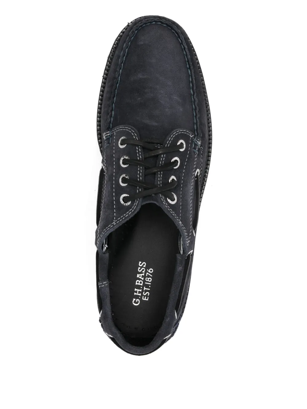 G.H. Bass & Co. Ranger Camp suede boat shoes Black