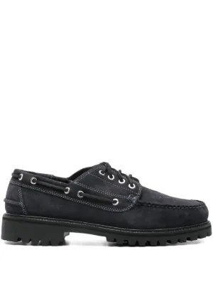 GH bass 別注　RANGER MOC - suede ブラック G.H.Bass Ranger Camp スエード デッキシューズ | ブラック | FARFETCH JP