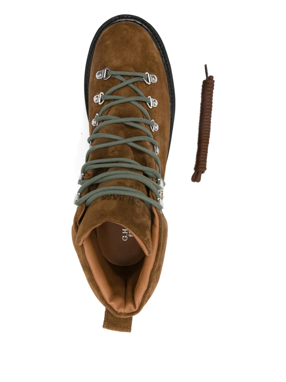 G.H. Bass & Co. Suède wandellaarzen 533 MID BROWN