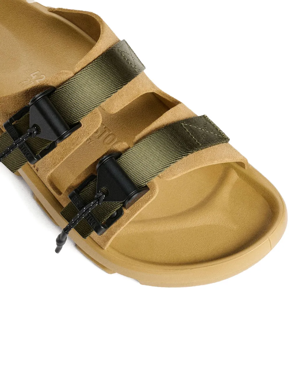 Birkenstock x Maharishi Mogami dual-buckle slide sandals Brown