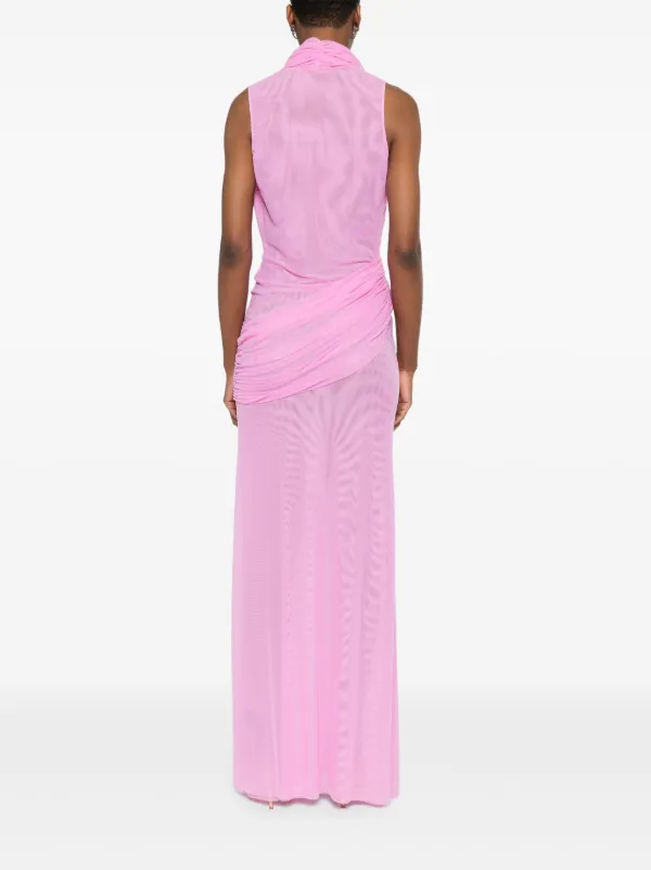 strapless open back dress LONG SLEEVE MINI SEQUIN DRESS – David Koma main image 1