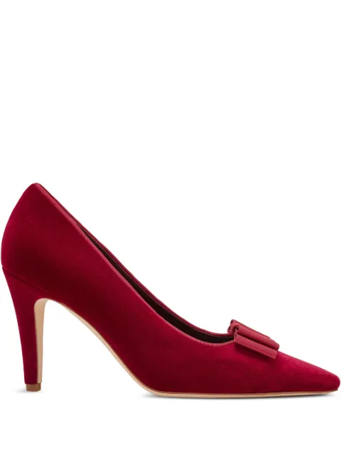 Manolo Blahnik bow-detail velvet pumps