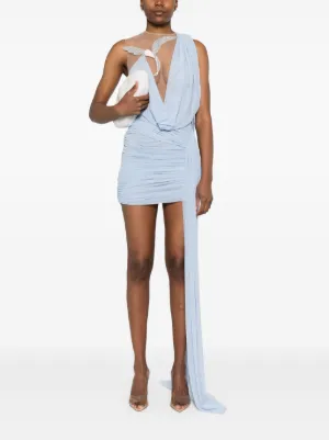 DAVID KOMA DK09DBLACK 関税送料込 David Koma V Cut Mini Dress Black UK 14 XL NWT $1260 | eBay